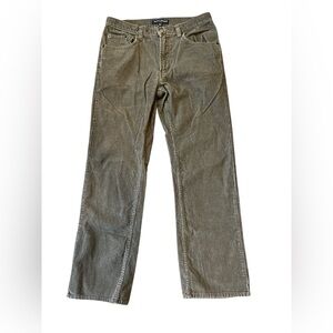 Banana Republic Preppy Vtg Corduroy Pants 31x32 Brown 💯 Cotton Straight Leg